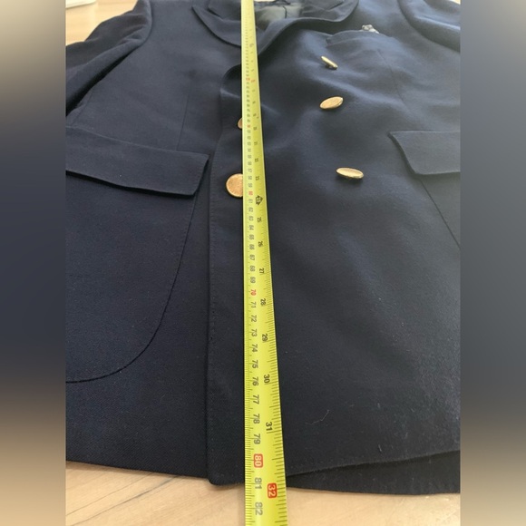 Navy Double-Breasted Blazer with Gold Buttons - Picture 10 of 10